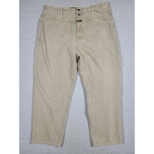 Marithe Francois Girbaud Blue Brand X Jeans Stonewash Brown Baggy 44M 42x30